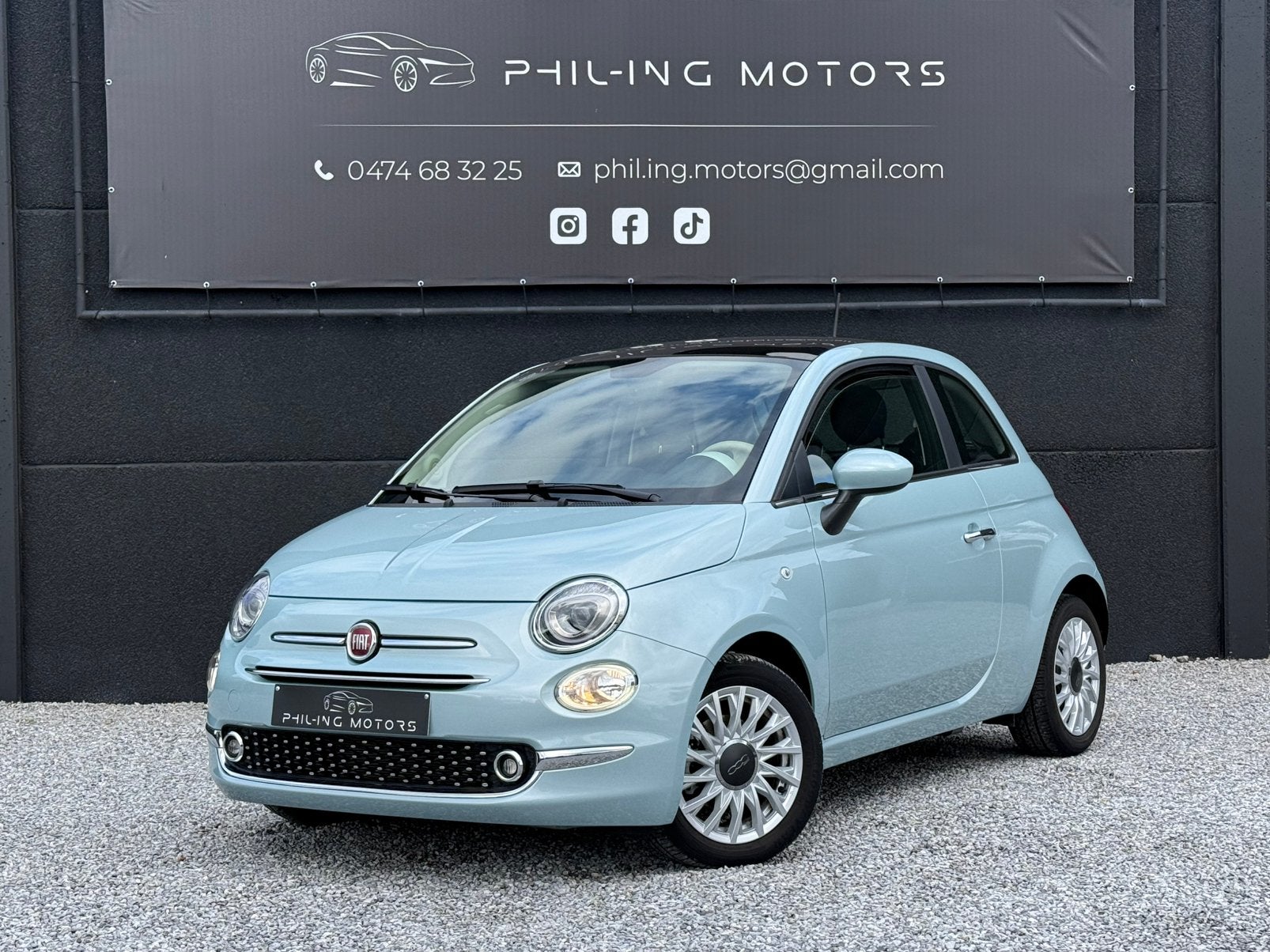 Fiat 500 1.0i MHEV, Toit Panoramique, Gps, Hybrid, 15000 km!, Autos, Achat, Euro 6, Entreprise, Noir