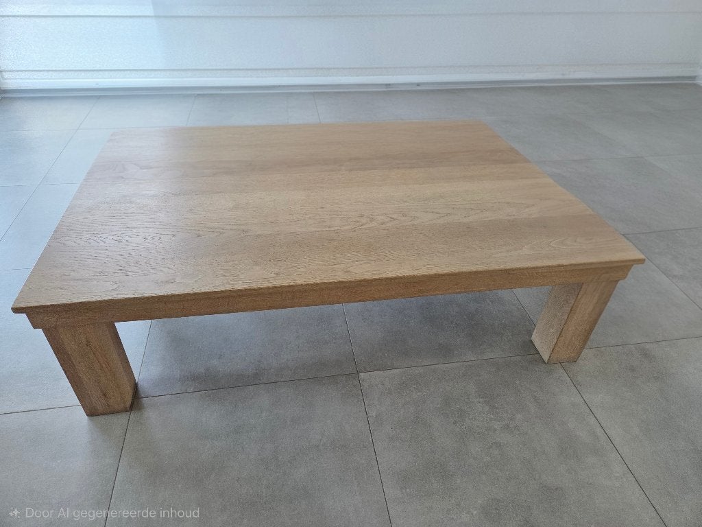 Salontafel, Huis en Inrichting, Tafels | Salontafels, Ophalen, 100 tot 150 cm, Eikenhout, 50 tot 100 cm