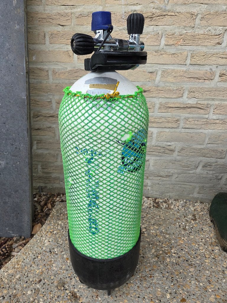 Duikset met duikfles en wetsuit, Enlèvement, Utilisé, Bouteille de plongée