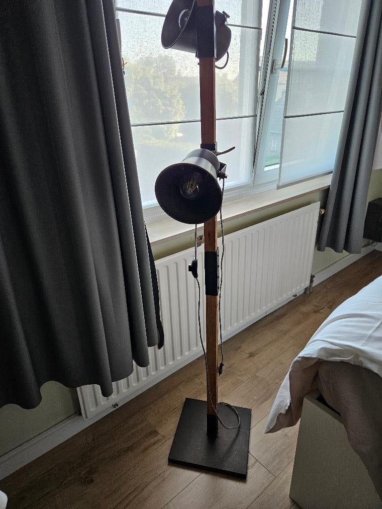 Te koop lamp, Huis en Inrichting, Ophalen, Gebruikt, Hout