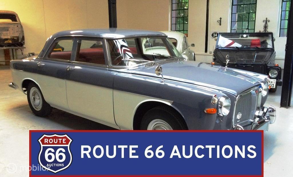 Rover Mk I Saloon | 1961 | Route 66 Auctions, Auto's, Rover, Zwart, Bedrijf, Handgeschakeld