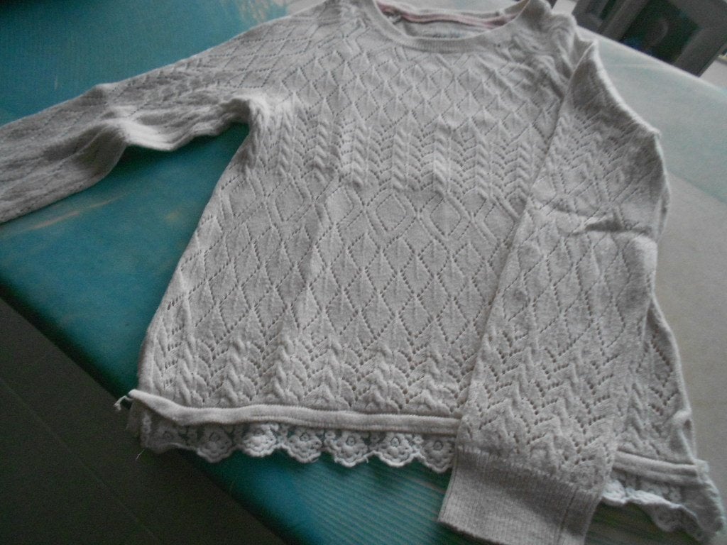 chapeau blanc cassé H&M taille 98/104, Enlèvement ou Envoi, Pull ou Veste, H&M, Utilisé
