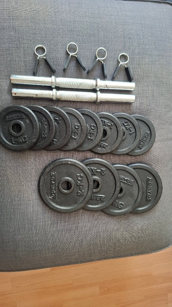 barbell set (40cm), Ophalen, Gebruikt, Armen, Halterset