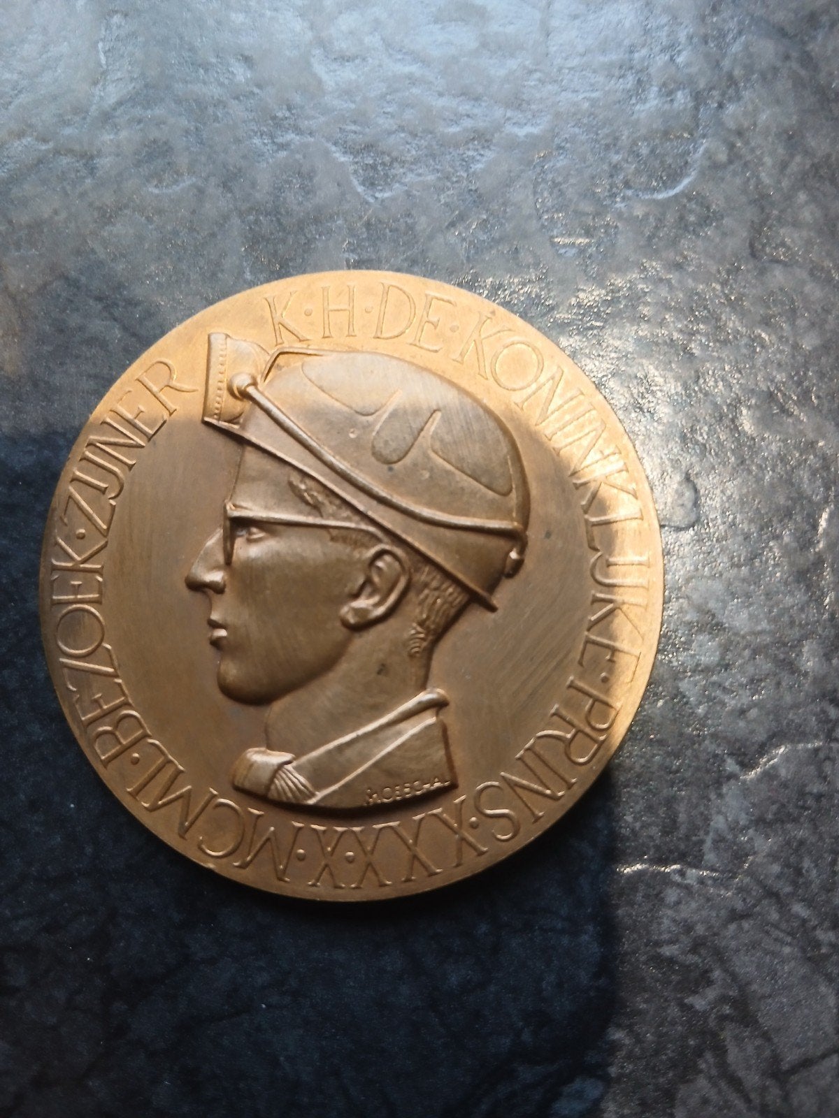 bronzen herdenkingsmunt, Postzegels en Munten, Penningen en Medailles, Ophalen