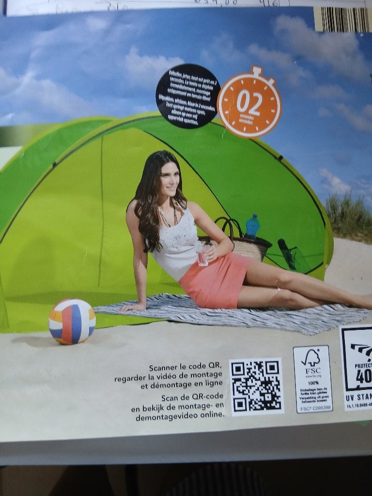 strandtent, Ophalen, Zo goed als nieuw