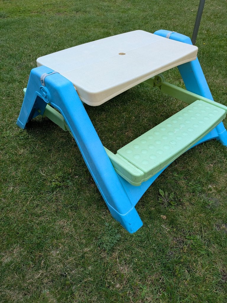 Picknicktafel voor kinderen, Ophalen, Gebruikt