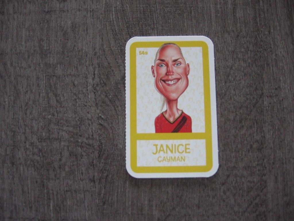 JANICE CAYMAN belgian red flames !!!, Ophalen of Verzenden, Nieuw, Spelerskaart