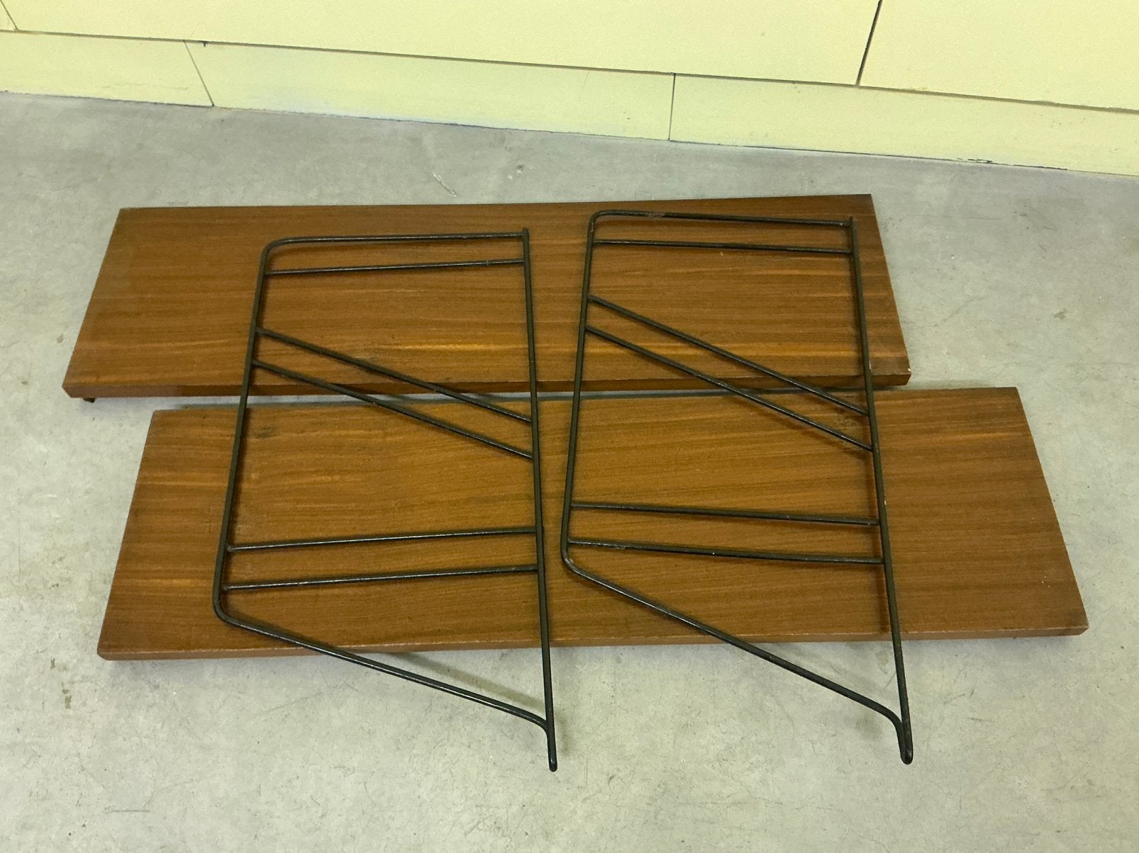Vintage Wandrek (‘60), Houten Planken, Opknapper, Ophalen, Gebruikt, Overige houtsoorten, Met plank(en)