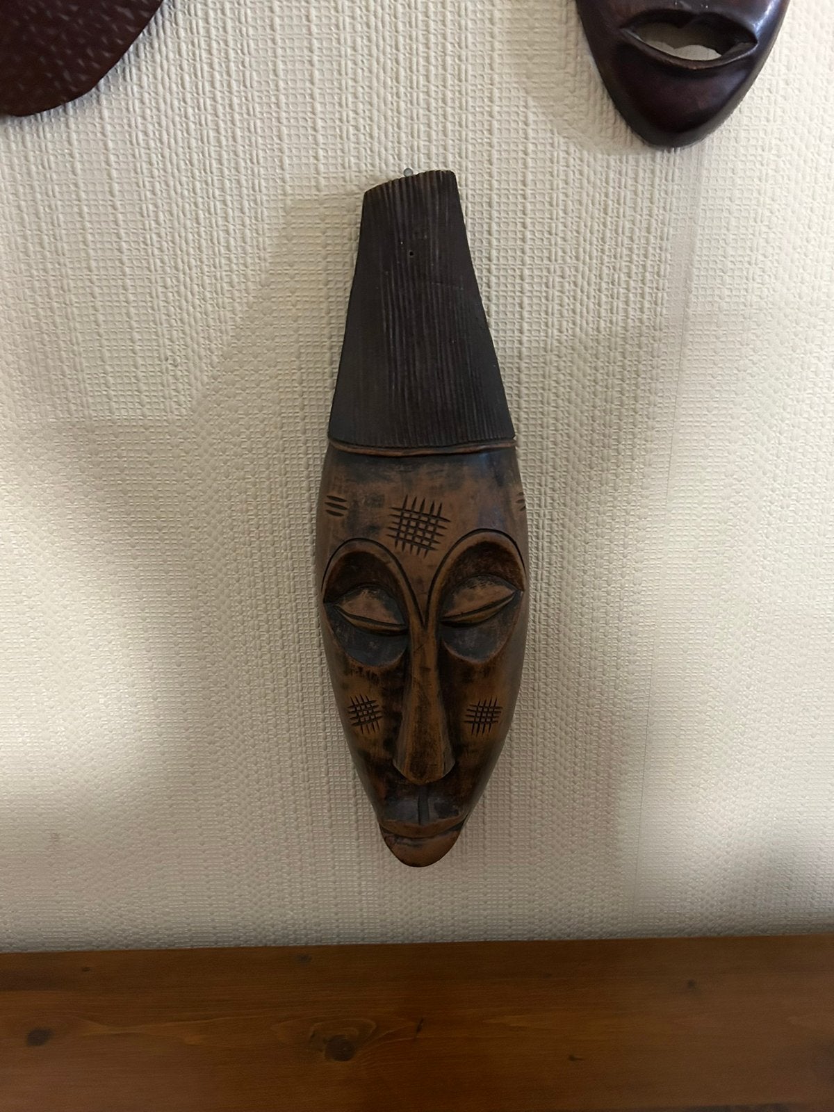 Afrikaans masker, Ophalen, Masker