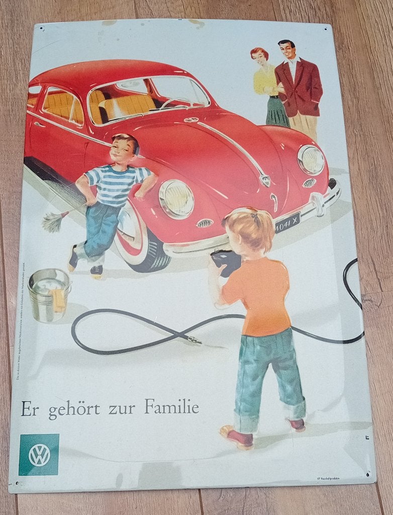 Panneau publicitaire Volkswagen, Collections, Enlèvement ou Envoi, Utilisé, Panneau publicitaire