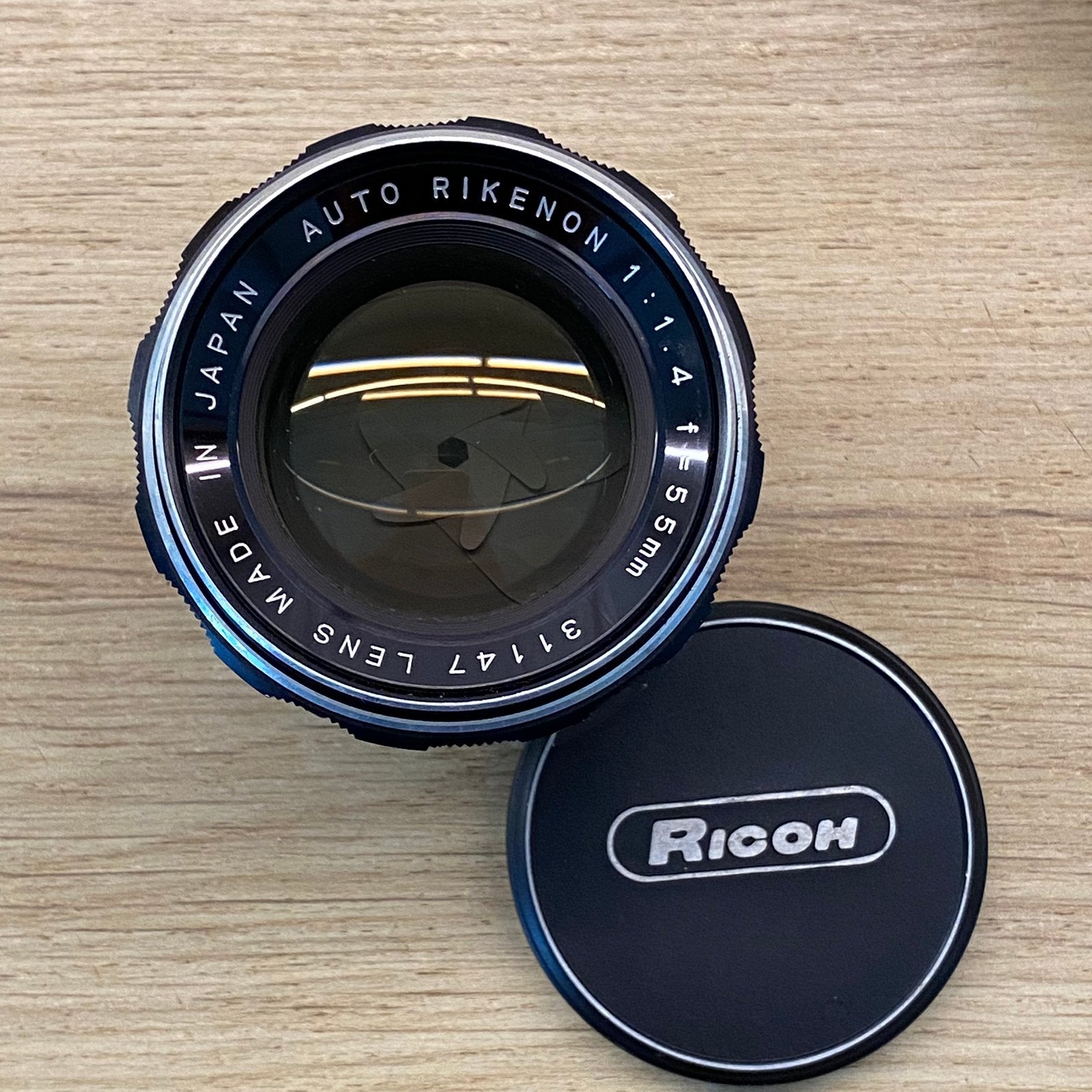 Rikenon Auto, 55mm f1.4 monture M42 *parfait état, TV, Hi-fi & Vidéo, Enlèvement ou Envoi, Comme neuf, Reflex miroir, Autres Marques