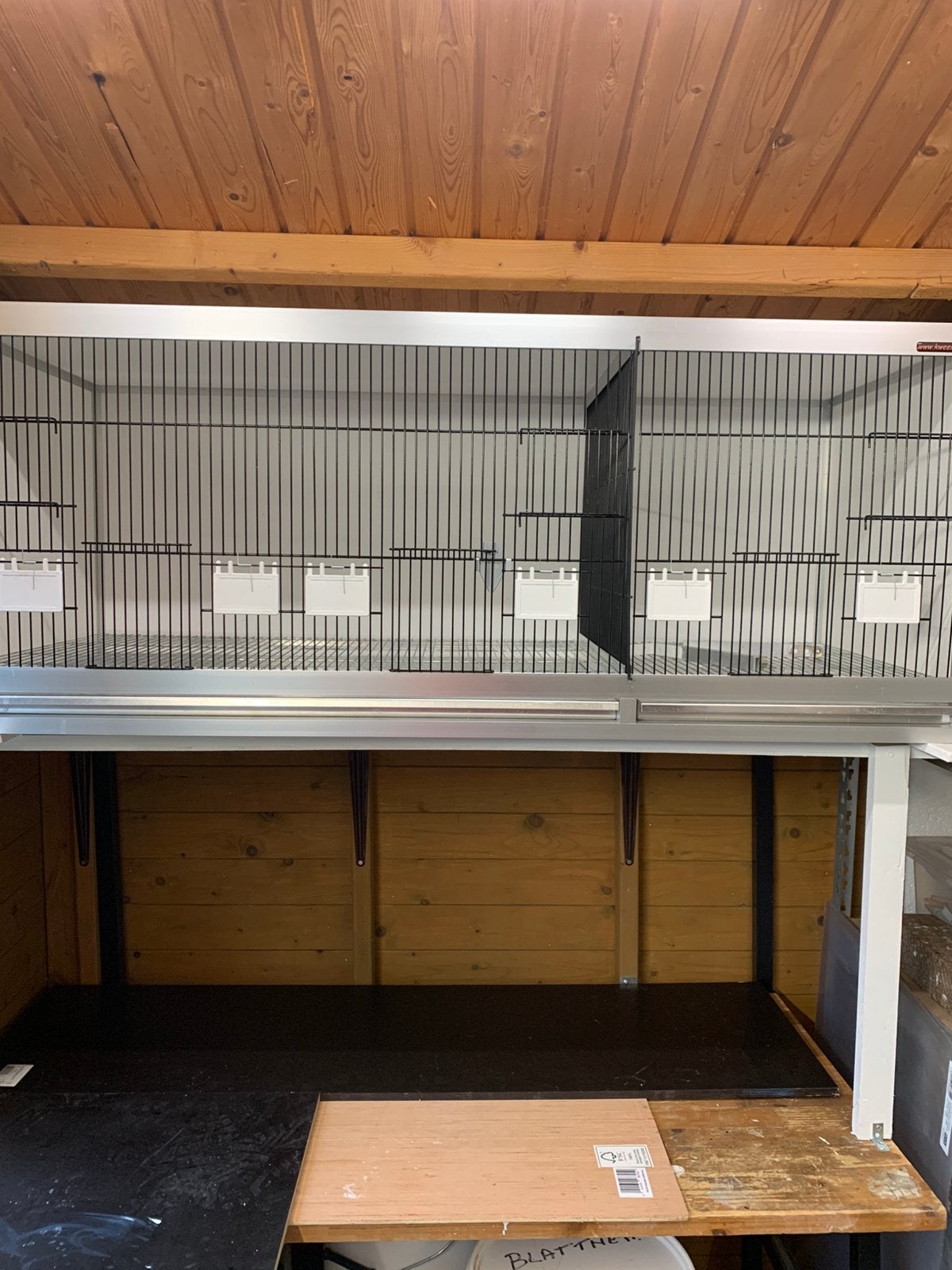 Cage d'élevage 125x50x50 cm pour oiseaux indigènes, Enlèvement, Comme neuf, Aluminium