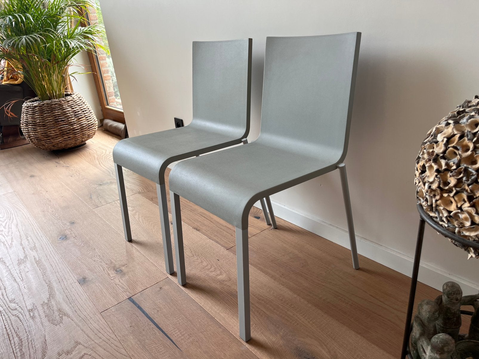 2 Vitra 03 design stoelen Maarten Van Severen, Ophalen, Kunststof, Twee, Zo goed als nieuw