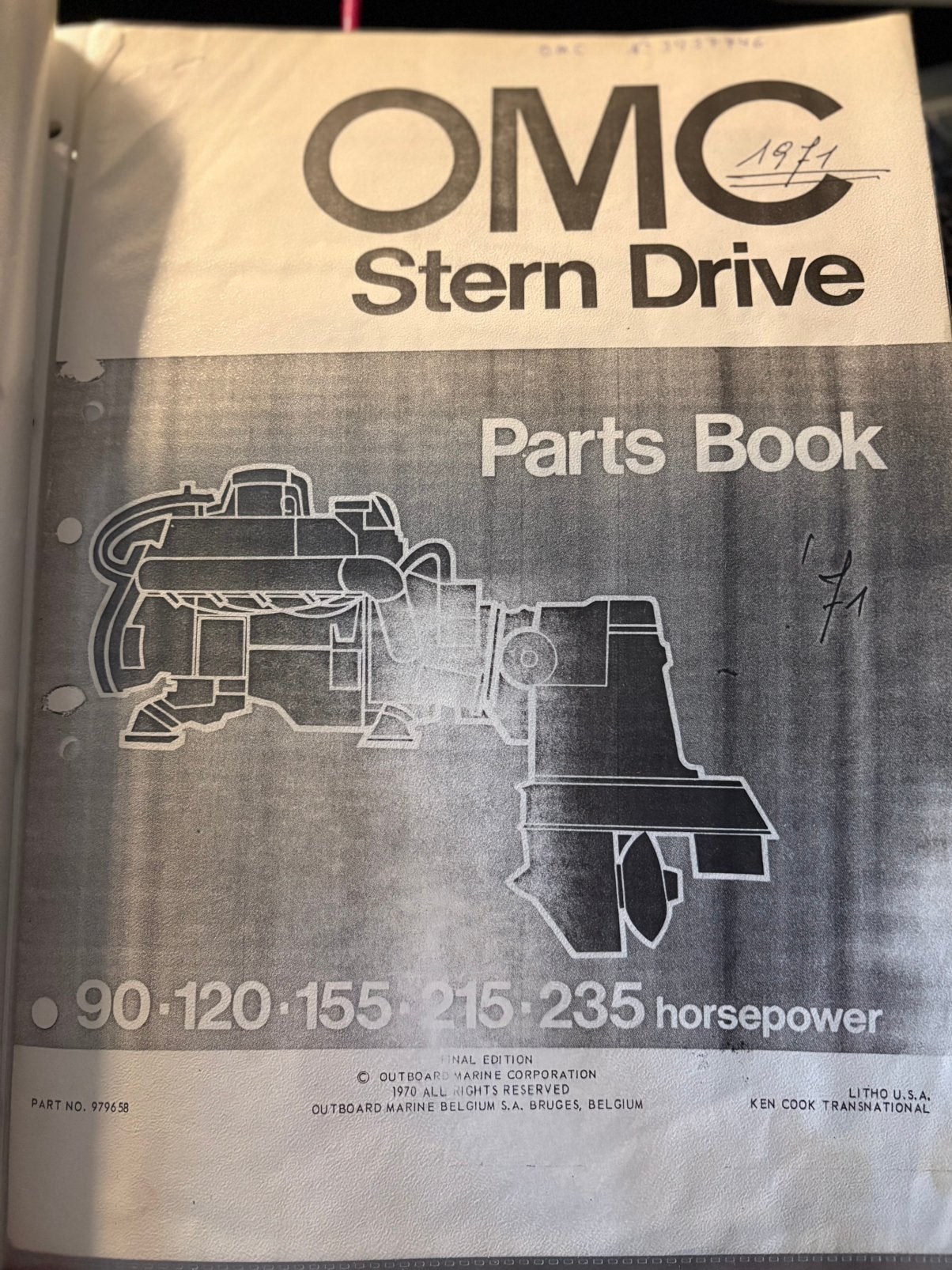 Werkplaatshandboek volvo penta omc staart 270 D, Sports nautiques & Bateaux, Enlèvement ou Envoi, Utilisé, Moteur et Technique