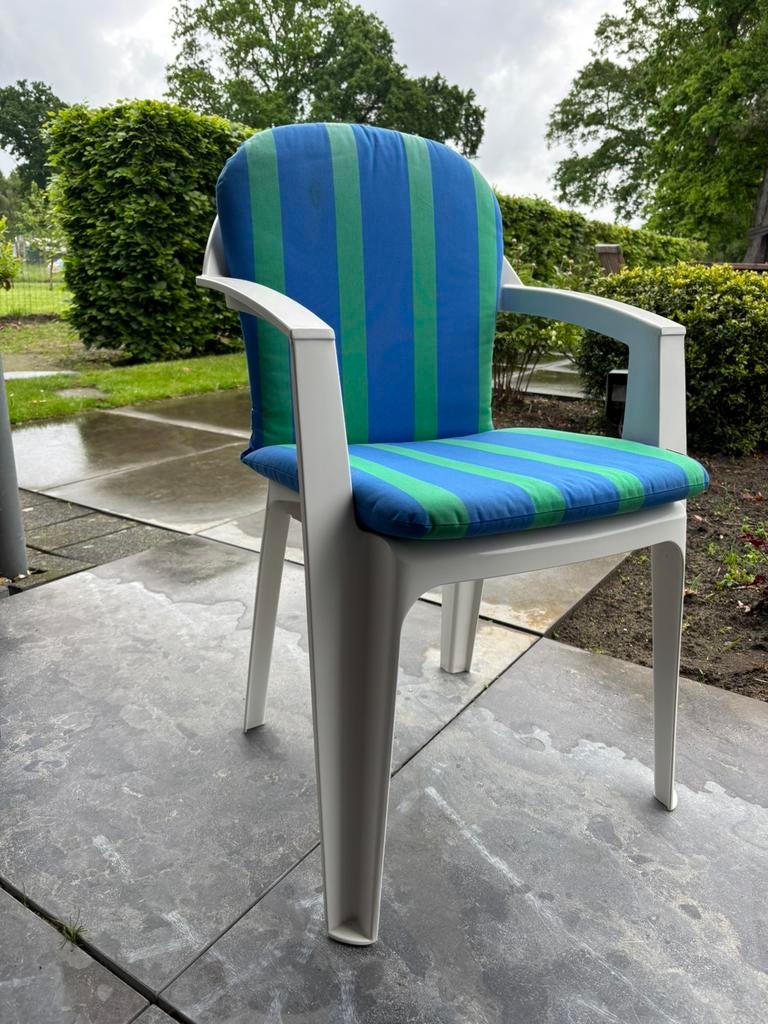 Hartmann tuinstoelen set van 4 + kussens, Tuin en Terras, Ophalen, Zo goed als nieuw