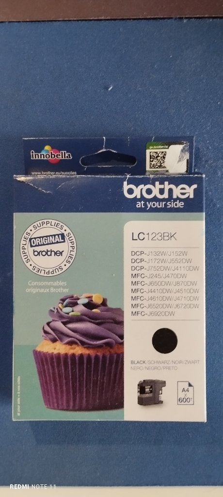 Cartouche d'encre noire Brother LC-123BK  - Nouvelle, Informatique & Logiciels, Enlèvement ou Envoi, Neuf, Cartridge, Brother