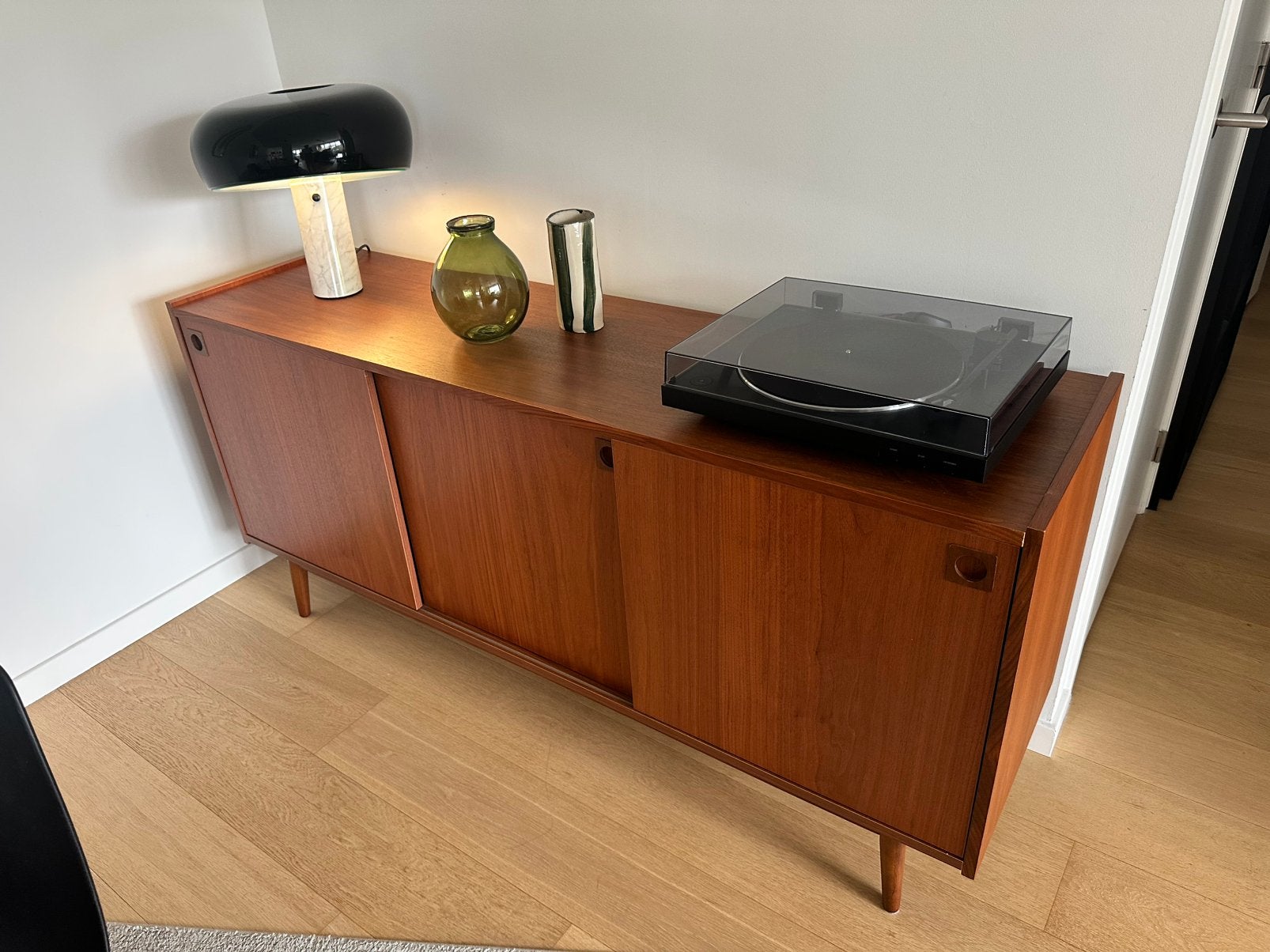 Buffet enfilade vintage 3 portes marron L165, Enlèvement, Comme neuf