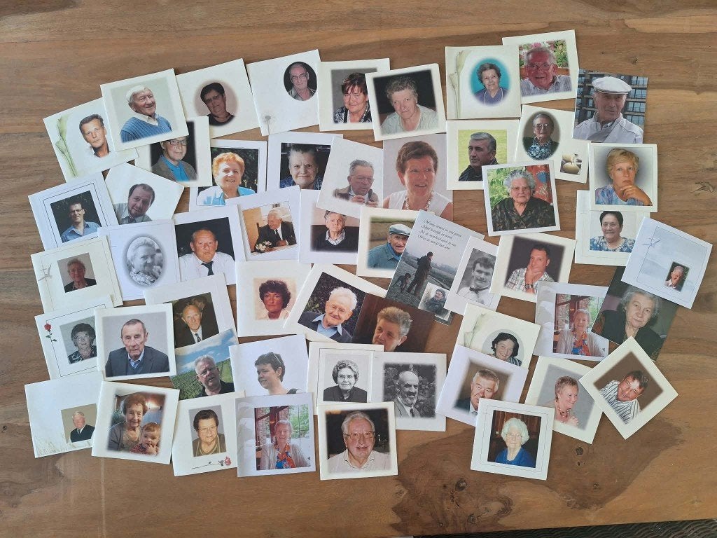 Verzameling Bidprentjes met Foto, Verzamelen, Ophalen