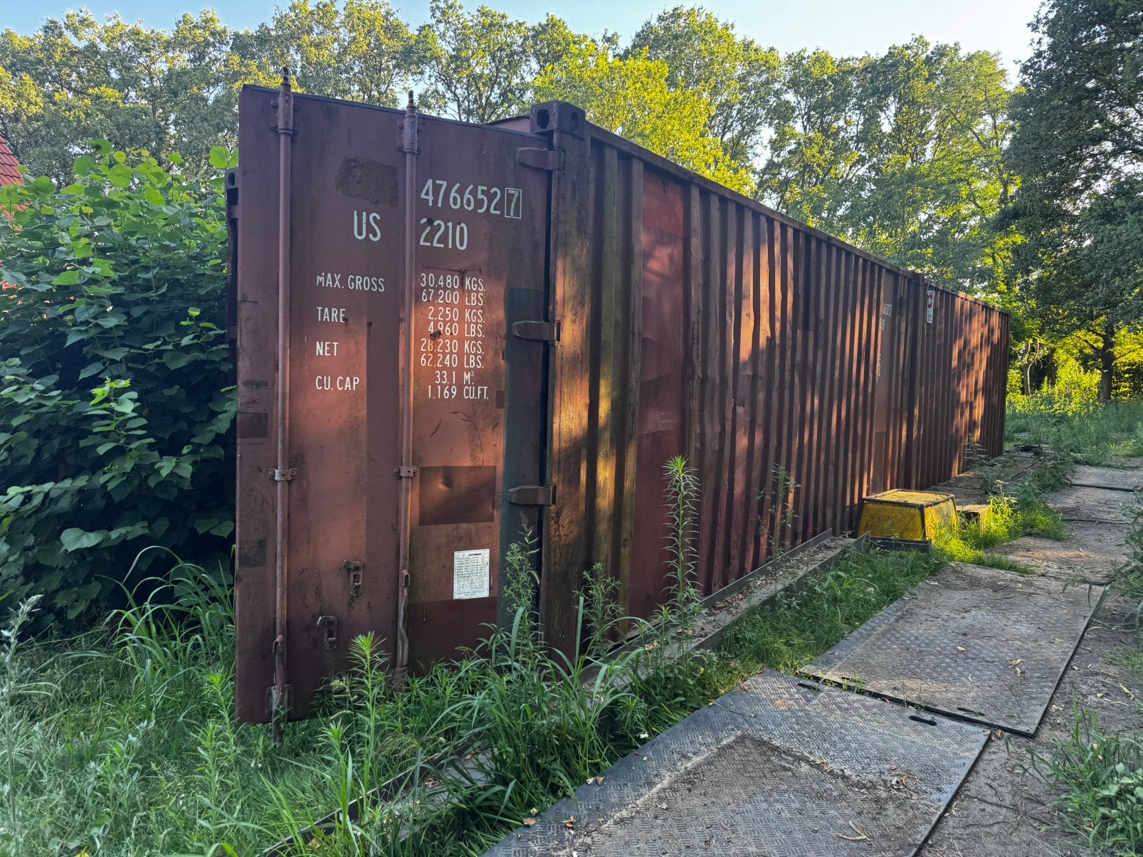 20 voet zeecontainer waterdicht 6 meter lang, Ophalen