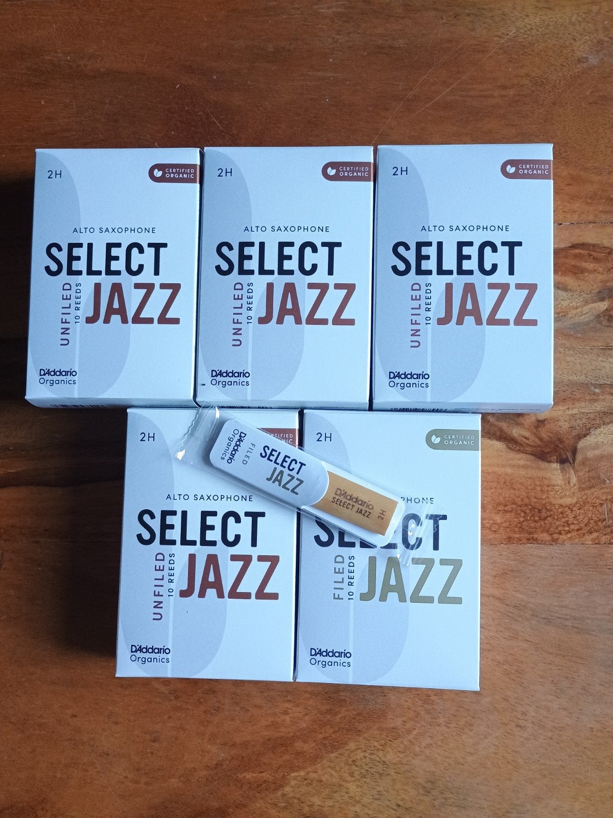 Alt saxofoon rieten D'addario Jazz Select 2H , 47st gesealed, Muziek en Instrumenten, Blaasinstrumenten | Saxofoons, Verzenden