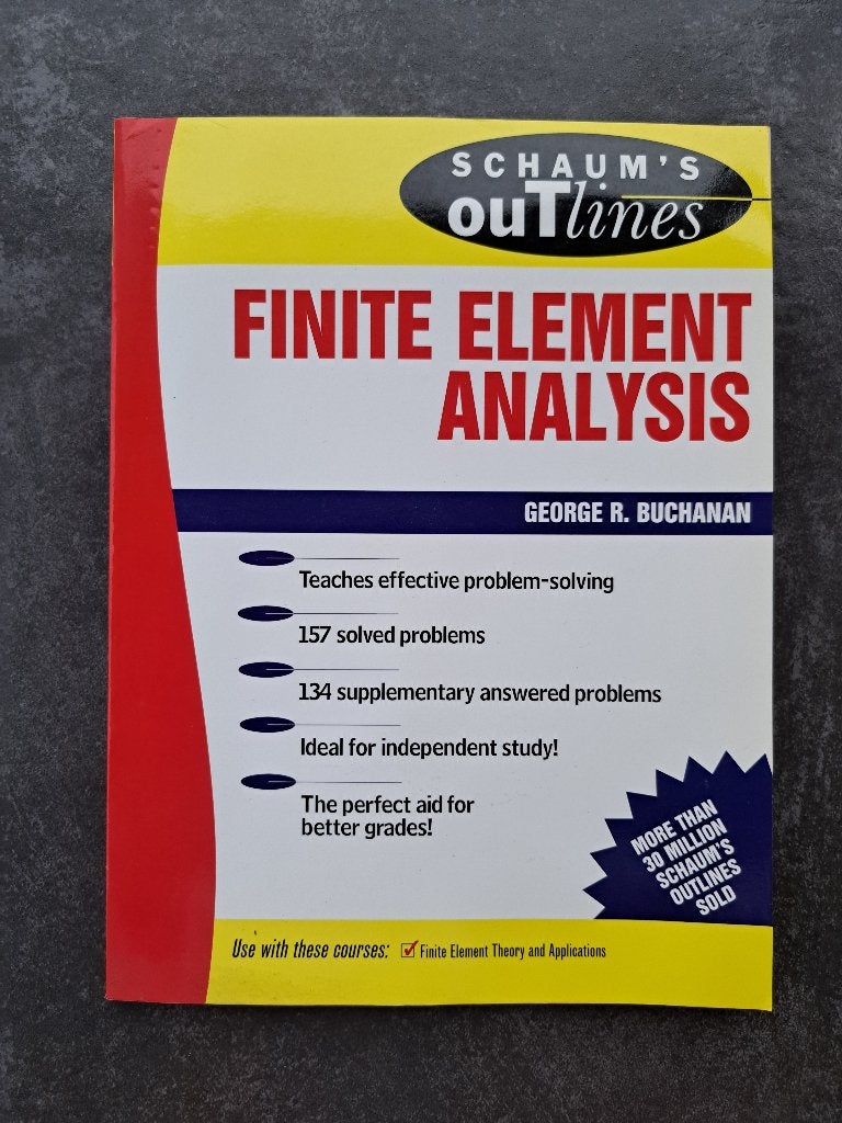 Schaum's Outline of Finite Element Analysis, Livres, Enlèvement, Neuf