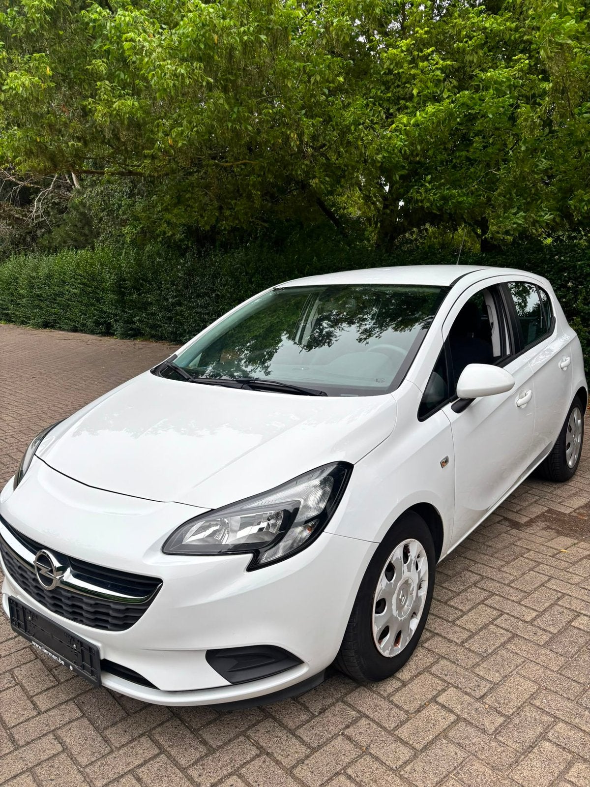 Opel corsa 02/2017 Airco keuring ok, Auto's, Opel, Stof, Zwart, 4 cilinders, Wit