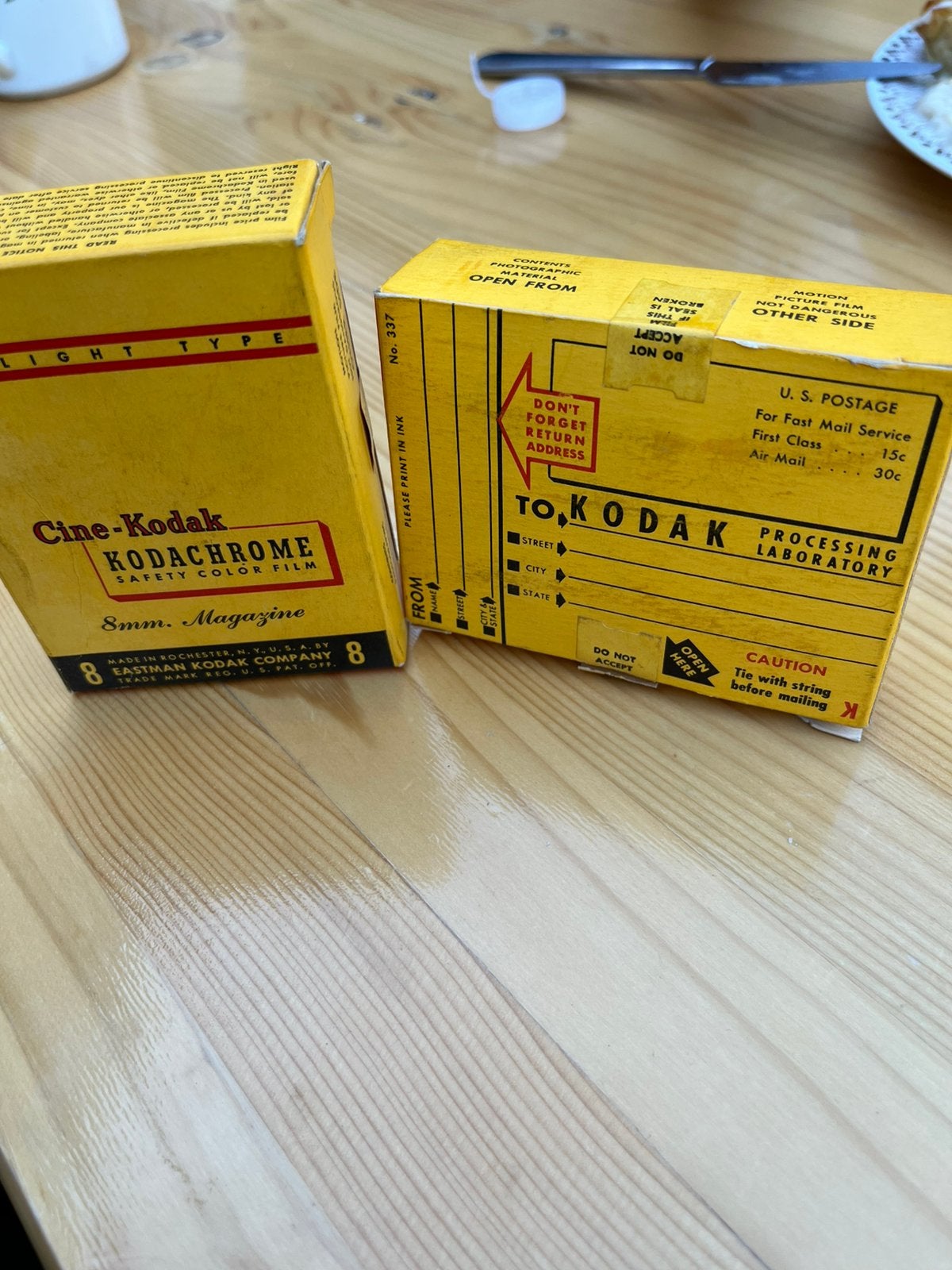 Anciens films KODAK, Enlèvement ou Envoi