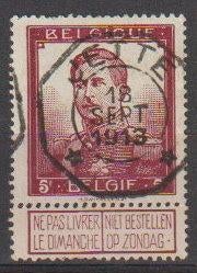 Belgique 1912 No 122, Envoi, Affranchi