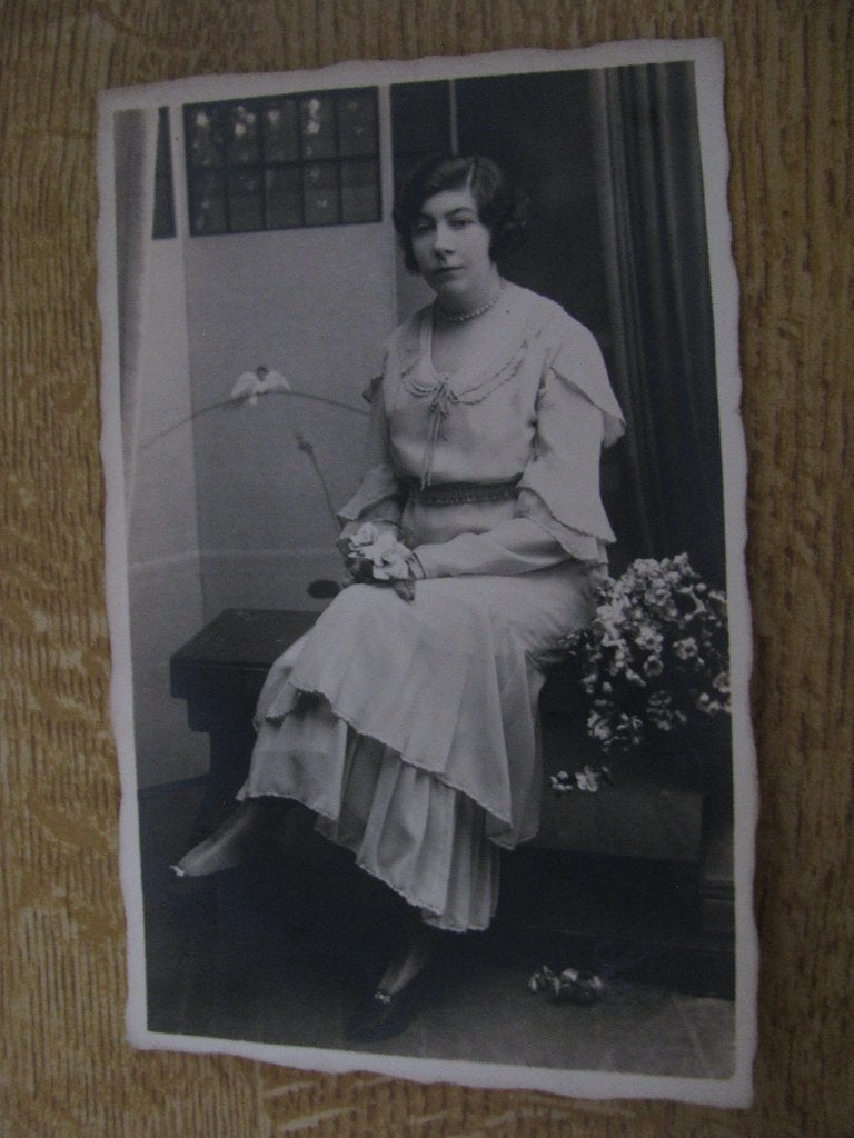 Vintage bruid huwelijk foto 4, Foto, Ophalen of Verzenden, Zo goed als nieuw, Voor 1940