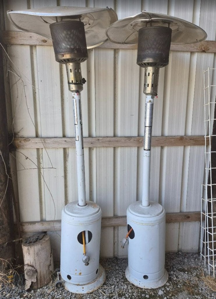 Terrasverwarmers op gas/ paddenstoelheaters, Enlèvement, Gaz