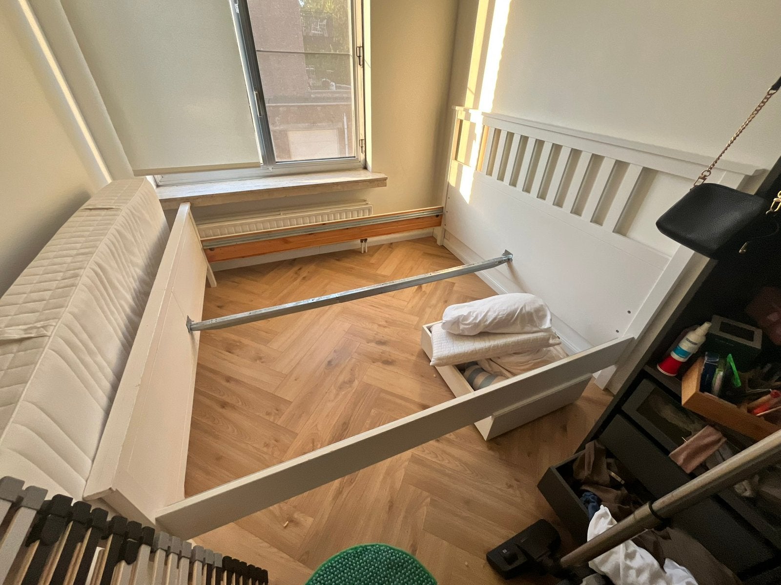 Bed 180x200 ikea met lattenbodems, Ophalen, Zo goed als nieuw