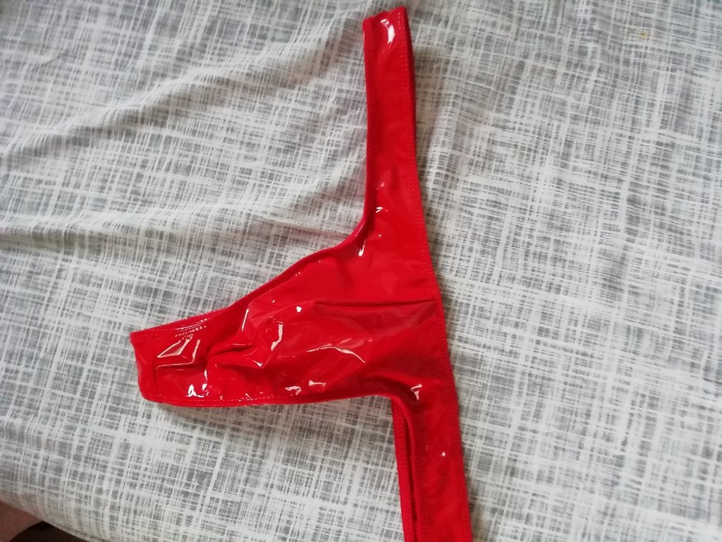LATEX   HEREN STRING, Ophalen of Verzenden, Nieuw, Rood