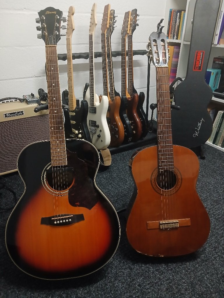 Guitare électro-acoustique Ibanez SGE avec amplificateur, Musique & Instruments, Enlèvement, Utilisé, Guitare classique ou espagnole