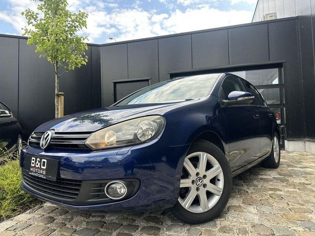 Volkswagen Golf GOLF Vi 1.4i Team /Cruise contr/Park Assist, Auto's, Volkswagen, Euro 5, Zwart, 149 g/km, Blauw