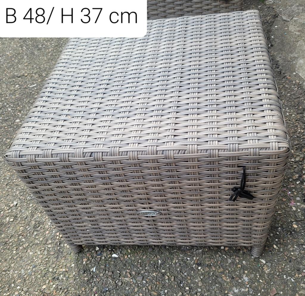 3 pièces de tables/pouf/pouf, état neuf, Enlèvement
