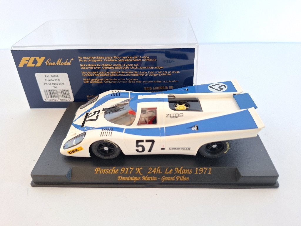 Fly Porsche 917 K 24H Le-Mans 71 Dominque Martin C86, Overige merken, Racebaan, Nieuw, Ophalen of Verzenden