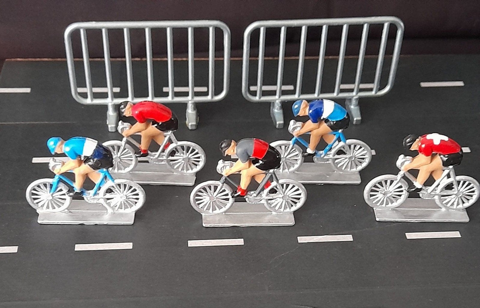 Miniatuur wielrenners retro, Ophalen of Verzenden