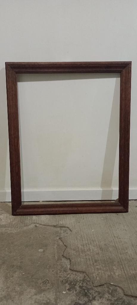 Cadre vide ancien en Bois Massif–51,5 x 66,5, c55, Maison & Meubles, Accessoires pour la Maison | Cadres, Utilisé, Bois, Enlèvement