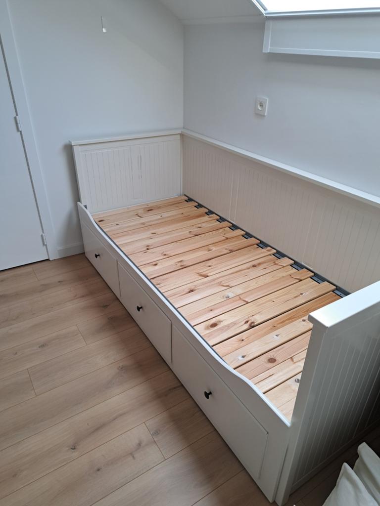 HEMNES Extra bed/bank voor 1 of 2 personen, Ophalen, Wit
