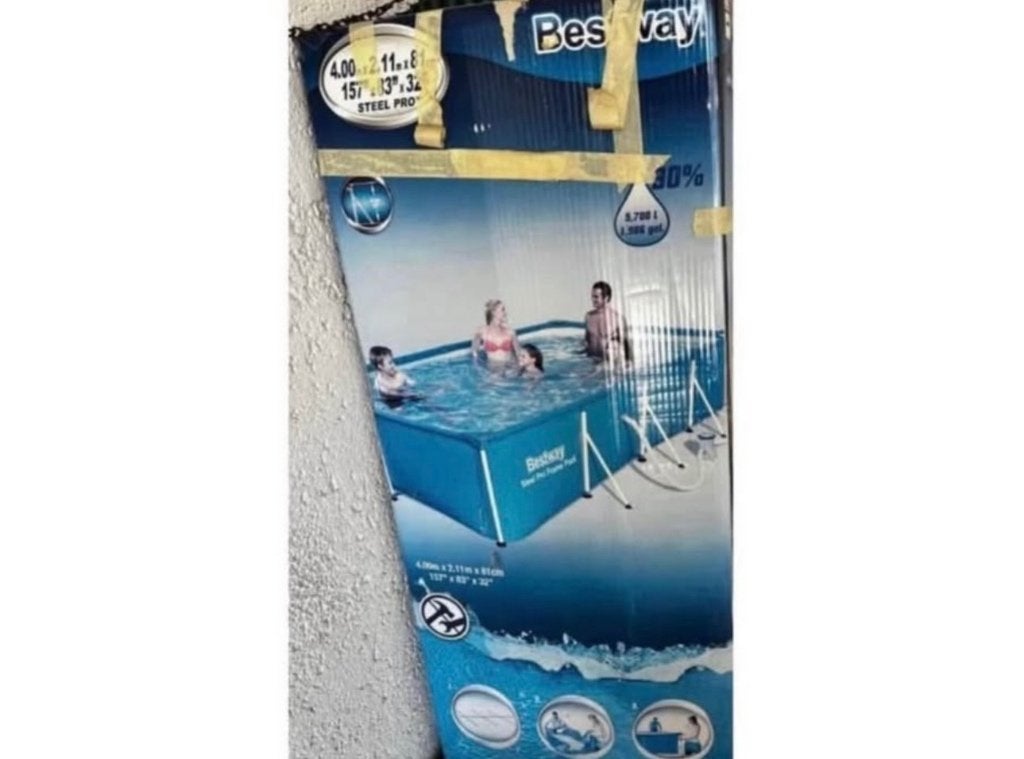 Piscine, 300 cm ou plus, Comme neuf, Enlèvement, Rectangulaire