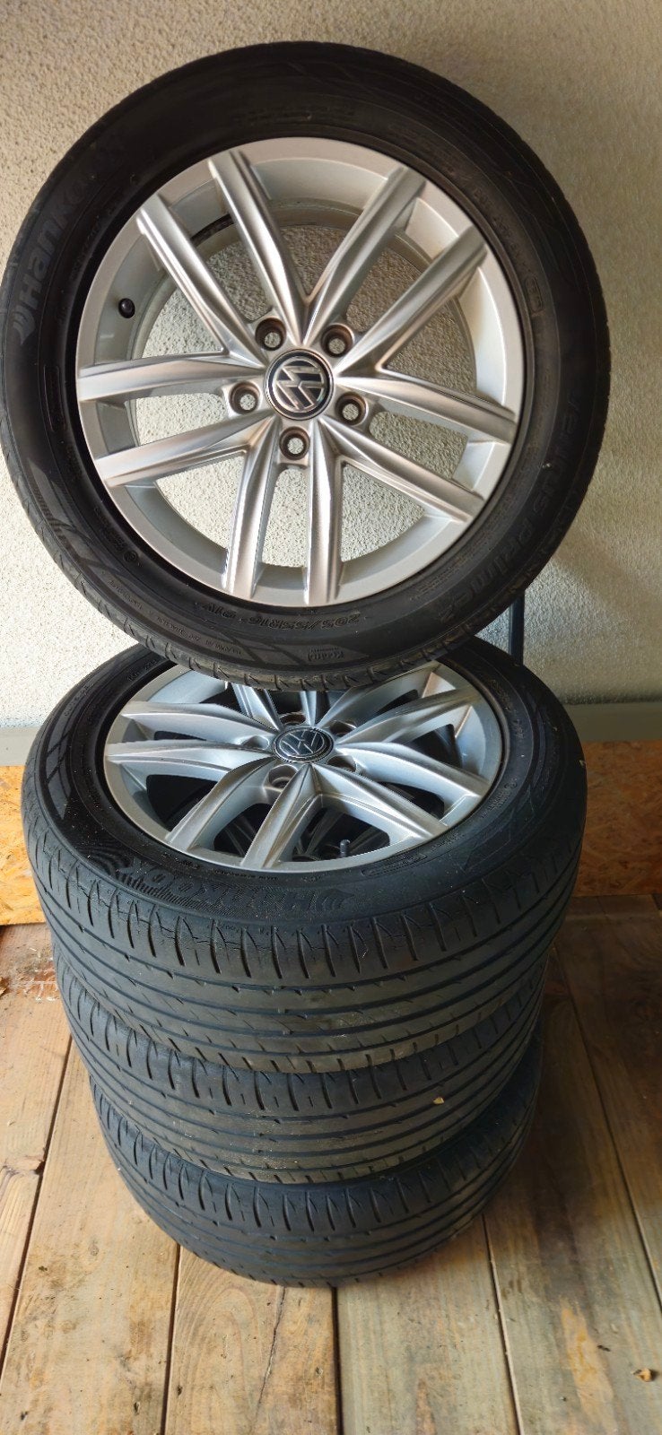 Originele velgen van een golf 7 Hiline, Ophalen, Gebruikt, 16 inch, Banden en Velgen