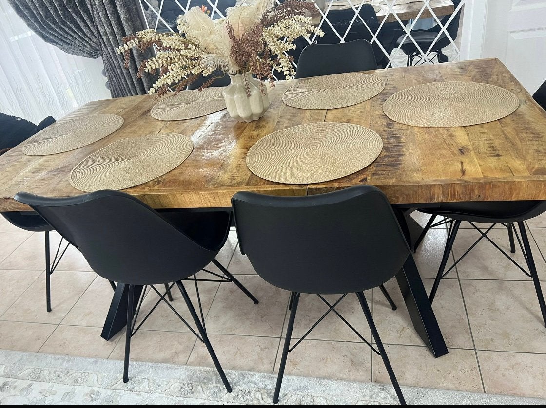 Eettafel, Huis en Inrichting, Tafels | Eettafels, Ophalen, Vierkant, 50 tot 100 cm, Zo goed als nieuw