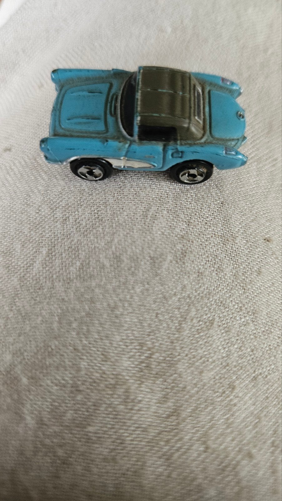 Vintage Mirco machines 57. Corvette blue White 1986, Hobby en Vrije tijd, Modelauto's | 1:87, Ophalen of Verzenden