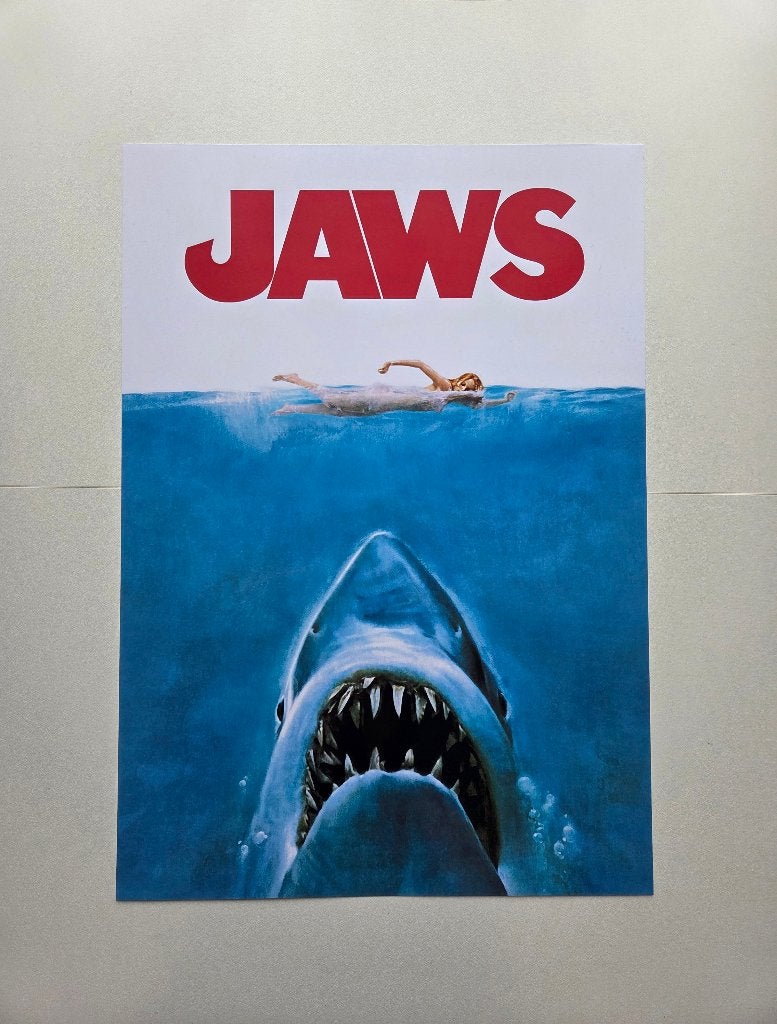 Filmposter / Affiche - Jaws (1975) - Steven Spielberg, Verzamelen, Verzenden, Poster, VatPoster, Film