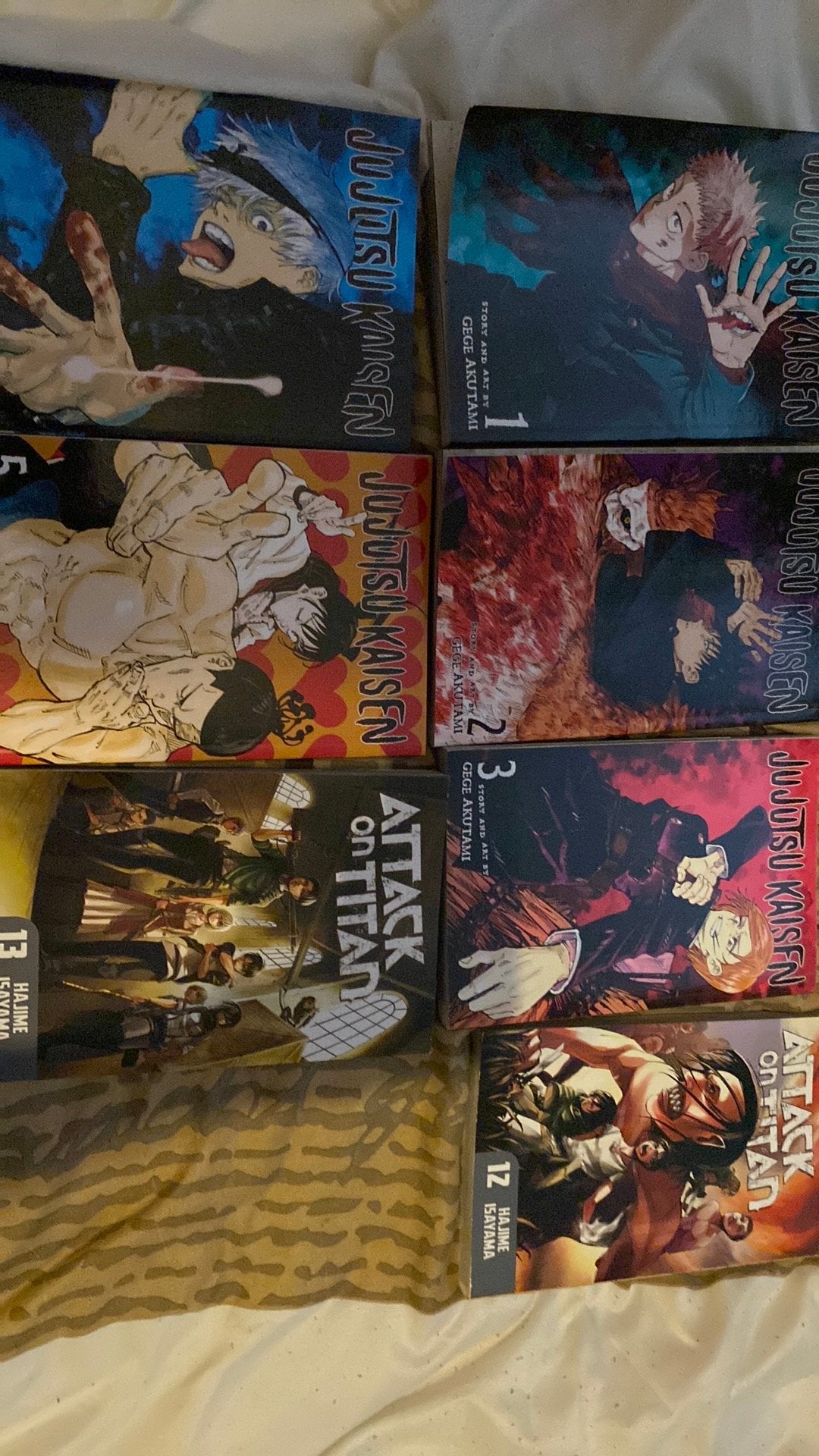 Jujutsu kaisen en attack on titan manga, Livres, Enlèvement, Comme neuf