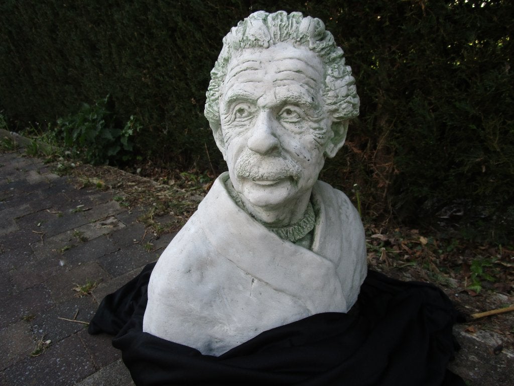 buste A.Einstein gips, Ophalen, Gips, Beeld