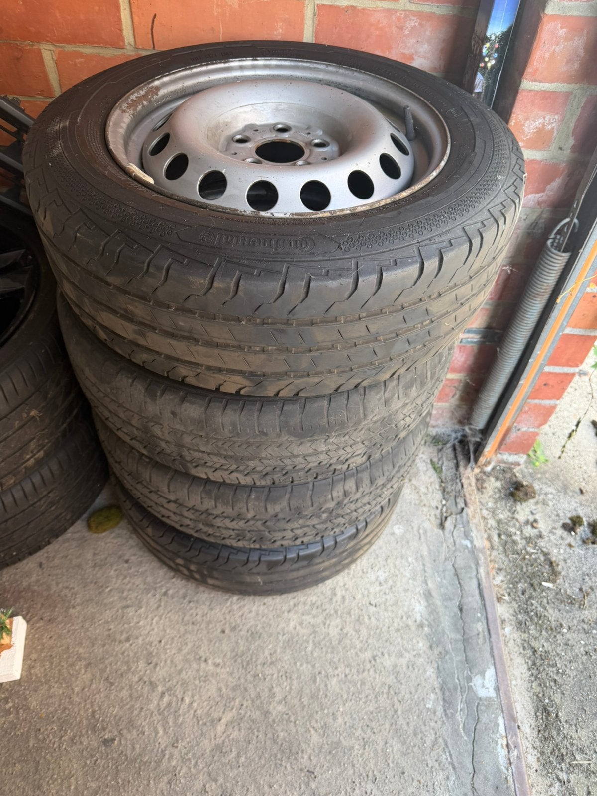 4 stalen velgen mercedes vito, Ophalen, Gebruikt