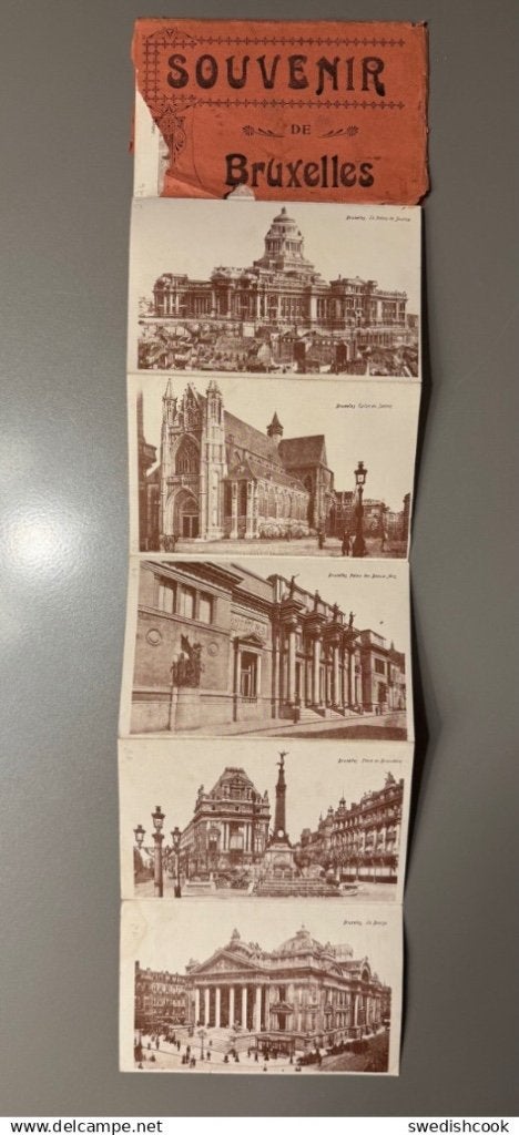 Brussel - Souvenir de Bruxelles compleet boekje 10 kaarten, Verzamelen, Ophalen of Verzenden, Brussel (Gewest)