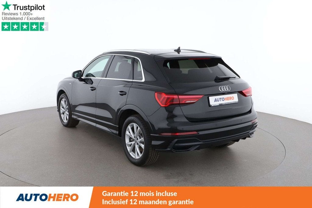 Audi Q3 40 TFSI S Line quattro (bj 2020, automaat), Auto's, Automaat, Gebruikt, 1984 cc, Zwart