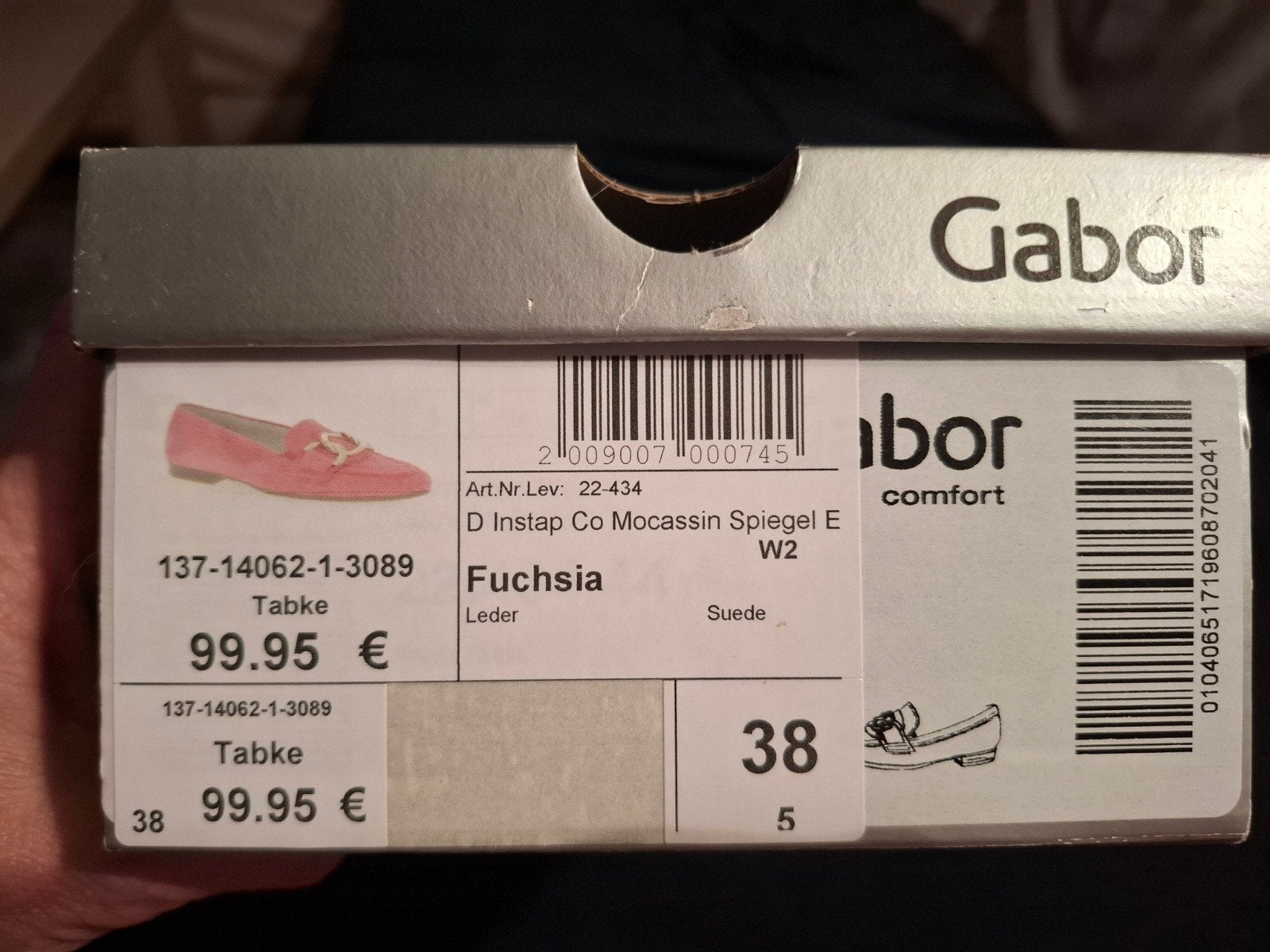 Gabor Fuchsia Mocassin Spiegel E, Kleding | Dames, Instappers, Gabor, Ophalen of Verzenden, Zo goed als nieuw